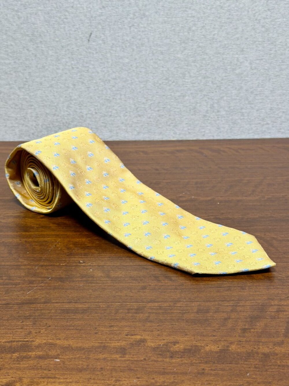 NWT Brooks Brothers Gold & Blue Golden Fleece Silk Tie